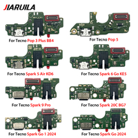 Placa flexible de puerto de carga USB al por mayor para Tecno Pop 3 Plus 5 Spark 5 Air 6 Go 7 9 20 Pro Plus 20C Go 1 2024, piezas de repuesto para teléfono