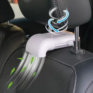 Магнитный автомобильный вентилятор, бесшумный USB-вентилятор для заднего сиденья, 3 скорости, с функцией беспроводной зарядки