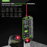 Huepar Li-ion Batterie Tpye-c Charge BLM-60 393Ft vert Laser Niveau Distance Mètre 60m vert faisceau Distance Mètre 120m
