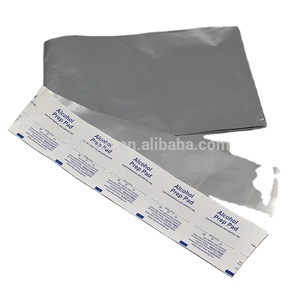 Revestimiento lateral único y embalaje, uso de papel de aluminio con textura plateada y dorada - Product Image 1