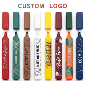 Surligneurs <span class=keywords><strong>pastel</strong></span> Morandi OEM/ODM, surligneurs personnalisés avec logo, pointe biseautée, pour cadeaux promotionnels d'entreprise - Product Image 4