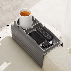 Bandeja Multifuncional Antideslizante de Silicona para Refrigerios, Control Remoto, Celular, Portavasos, Organizador, Caja de Almacenamiento, Bandeja para Reposabrazos - Product Image 1