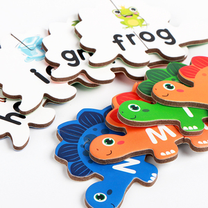 Nouveau design 2026 : Puzzle en bois dinosaure, jouet éducatif pour enfants, jeu de correspondance des lettres - Product Image 5
