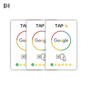 Hot Sales Social Media Acryl Variabler QR-Code/RFID NFC Google Review Card
