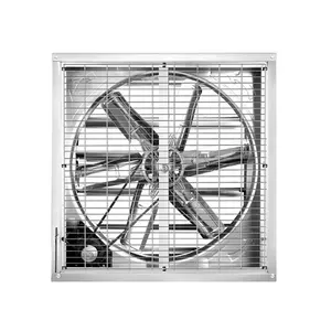 Ventilador de exaustão industrial de parede para galpão de fábrica com efeito de estufa de 220/380 volts de 50 polegadas