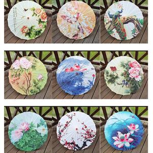 Parapluie de décoration de plafond japonais chinois, accessoires de danse artisanal, parasol en soie fait à la main, parapluie en papier huilé - Product Image 3