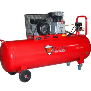 Hot Sale Industrial 3HP 200L Belt Driveb Piston Air Compressor Machine With Wheels