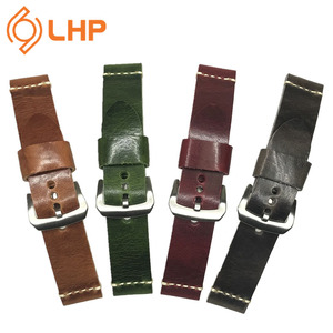 Authentisches italienisches Rindsleder Luxus Uhren armband Classic Schwarz Braun Echt leder Factory Direct - Product Image 1