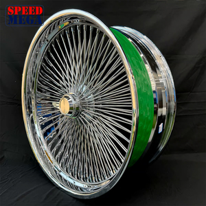 Rines de Aleación Forjada de Alto Rendimiento Estilo Dayton, 26x9 26x10 Escalonados, Cromados, con Borde de 6 Pulgadas para Autos de Exhibición - Product Image 1