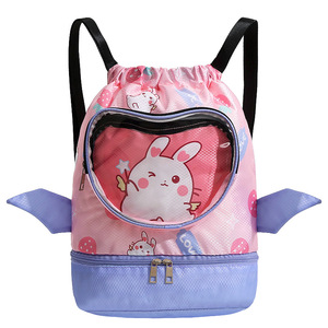 Bolsa de natación para niños, mochila impermeable con separación de ropa húmeda y seca de 20-35L para niños, deportes acuáticos al aire libre, patrón de animales - Product Image 5