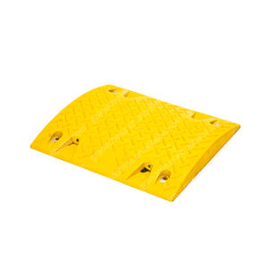 रबर गति ब्रेकर पीला/काला रबर गति कूबड़ सड़क गति टक्कर/कूबड़ रबर गति टक्कर - Product Image 3