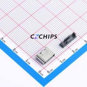 TYPE-C-31-D-04 USB Connector SMD Connector ( Connector Type: Type-C )( Gender: Female )( Mounting Type: Vertical Mount ) - Product Image 1