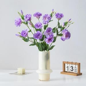 Bouquet de fleurs artificielles en polyester violet Meng Jie, décoration de bureau - Product Image 1