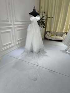 S2040N 2026 Nouvelle Robe de Mariée Tendance Coupe Trapèze Épaules Dénudées avec Découpes en Relief Style Européen et Laçage - Product Image 6