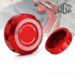 ถังน้ำมันเชื้อเพลิงรถจักรยานยนต์ฝาครอบน้ำมันอลูมิเนียม CNC สำหรับ <span class=keywords><strong>Vespa</strong></span> GTS Sprint Primavera GTV LXV <span class=keywords><strong>PX</strong></span> 150 250 <span class=keywords><strong>300</strong></span> 125 - Product Image 2
