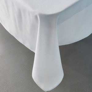 Vente en gros <span class=keywords><strong>de</strong></span> nappe en coton rectangulaire blanche faite à la main lavable pour les banquets <span class=keywords><strong>de</strong></span> mariage avec logo personnalisé <span class=keywords><strong>de</strong></span> bonne qualité - Product Image 5