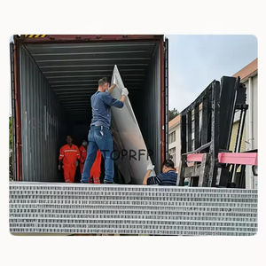 Panel de nido de abeja de polipropileno de fibra de vidrio FRP de alto impacto Remolque Camper RV Aislamiento Gel recubierto Moldeado de soldadura de flexión suave - Product Image 3