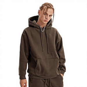 Nuevo Producto Otoño Invierno, Conjunto de Sudadera con Capucha de Forro Polar de 360g, Color Sólido, Estilo Holgado y Afelpado, Marca Europea y Americana de Moda - Product Image 5