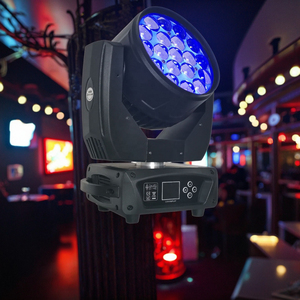 19x15 wát <span class=keywords><strong>LED</strong></span> Zoom rửa di chuyển ánh sáng RGBW 4in1 <span class=keywords><strong>LED</strong></span> di chuyển đầu đèn cho DJ câu lạc bộ đêm Bar-DMX512 chế độ điều khiển - Product Image 2