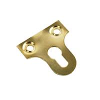 Slotted GLASS Plates Electro-Brass Plated 25MM | for Glass Shelf & Mirror Mounting | Glass & Mirror Fittings
