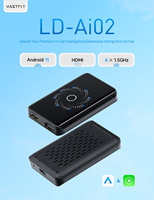 AI02 RK3528 Android 2+16GB WiFi Dual HDMI Netflix Youtube CE FCC LOGO OEM para Sistema Multimedia con Cable para Automóvil, Android Ai Box Carplay