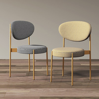 Chaise de salle à manger tournante LOFT moderne simple avec dossier Home Office Hotel Kitchen Cafe Restaurant Furniture