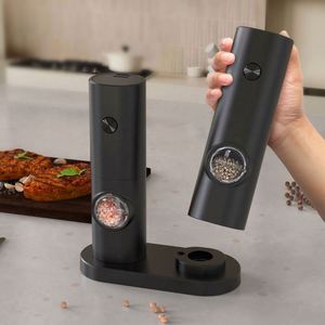 Wholesale Electric Salt and <b>Pepper</b> <b>Grinder</b> Set 70ml Capacity Visible Spice Mill Set - Product Image 2