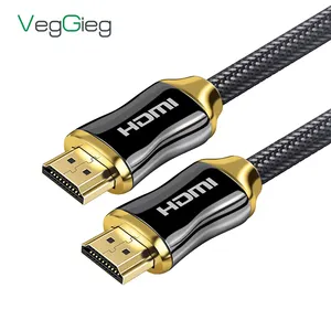 China Professionele Productie Hdtv 2.0 Kabel 1M 1.5M 18Gbps Hdmi 4K Gevlochten Kabel Zwart