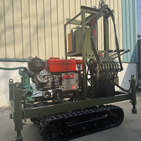 Machine de forage de puits d'eau de 200 m, mini-machine de forage de puits d'eau chinoise pour forage rotatif, prix abordable à vendre