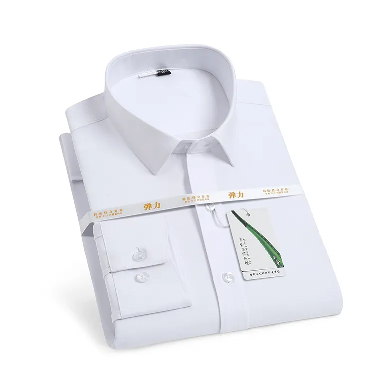 Camisa de lujo de alta calidad lavada para hombre, ropa ajustada, cómoda, informal, de negocios, blanca y negra, Formal, 5XL