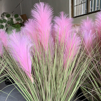 Plante verte d'intérieur en pot, décoration de bonsaï, simulation de roseaux en PVC écologiques modernes et personnalisés, herbe d'oignon, herbe de queue de chien