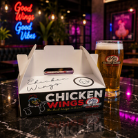 Emballages alimentaires recyclables personnalisés en usine, boîtes à emporter personnalisées pour poulet frit et hamburgers