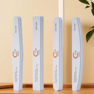 ตะไบเล็บฟองน้ำสำหรับทำเล็บ100/180แบบมืออาชีพปรับแต่งได้80/120 <span class=keywords><strong>220</strong></span>/<span class=keywords><strong>280</strong></span>โลโก้กรวดครึ่งดวงจันทร์ตะไบเล็บ - Product Image 2