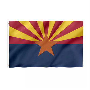 Livraison rapide promotionnelle 3x5ft 100% Polyester double face usa 50 drapeau d'état personnalisé drapeau de l'<span class=keywords><strong>Arizona</strong></span> - Product Image 1