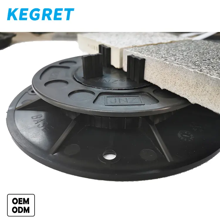 KEGRET OEM fabrika fiyat ürünleri mini ayarlanabilir yükseklik dış mekan için yükseltilmiş taban plastik zemin kaide destekler