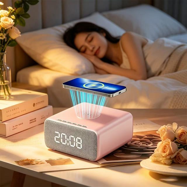 Multifunctional for V5.0 Wireless-charging Clock Speaker HIFI Sound Quality Ultra-long Built-in Battery Life Refined