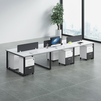 Système de bureau modulaire pour centre d'appels, table de travail pour 4 personnes, cloison de bureau, idéal pour usine