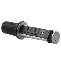 Prise de courant intelligente USB pneumatique à extraction automatique pour réunion multimédia, prise escamotable pour cuisine, bureau, mobilier