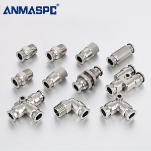 ANMASPC Tek Dokunuşlu Bağlantı Parçaları SS304 Yüksek Basınca Dayanıklı (3MPa) Hava/Su/Buhar için Pnömatik Aksesuarlar PC/PU/PE/PV/PY/PM/<span class=keywords><strong>PL</strong></span> - Product Image 6