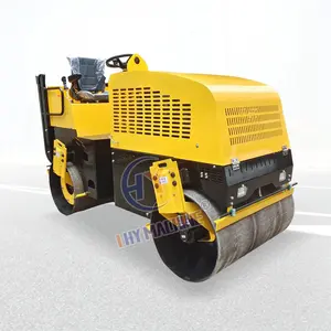 Double Drum 10 Ton Wheel Soil Asphalt Roller Machine Price Vibratory Baby Construction Road Roller For Sale