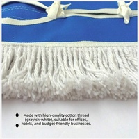 Recharge de balai à poussière à large couverture avec fixation par boucle, options multicolores, pour le nettoyage des hôtels et hôpitaux