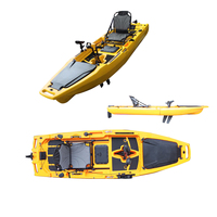 Kayak à pédales Vicking Heavy Duty HDPE 9 pieds 1 personne, bateau de pêche en mer, propulsion par hélice, modulaire avec moteur électrique