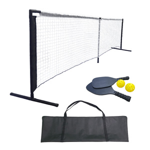 Ensemble de filet de pickleball pliable portable de haute qualité avec support et raquettes - Product Image 2