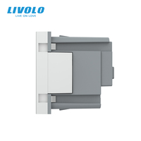 LIVOLO 16A Enchufe Modular Italiano de 80*80mm con Panel de Vidrio, Toma Universal para Italia y Chile, Accesorios Inteligentes de Alta Gama para el Hogar