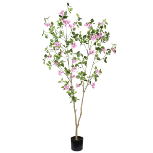 Arbre artificiel de bougainvillier de 1,80 m avec fleurs roses réalistes, plante en pot pour décoration intérieure et bureau - Product Image 3