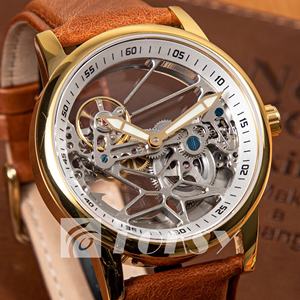 Reloj de Pulsera Mecánico de Lujo para Hombre con Movimiento Automático, Esqueleto de Acero Inoxidable y de Alta Calidad Personalizado - Product Image 1