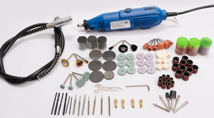 TOLHIT 135w 3.2mm mandrin 211 pièces Kit d'outils rotatifs à vitesse variable Mini perceuse ensemble Portable électrique <span class=keywords><strong>Dremel</strong></span> outil Mini meuleuse - Product Image 3