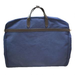 Échantillon Gratuit - Housse de Transport Pliable pour Costume en Toile Bleu Foncé, Faite à la Main, de Luxe et Personnalisée pour Homme, Idéale pour les Voyages - Product Image 3