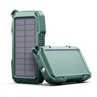 Batterie externe solaire portable 10000mAh, chargeur sans fil, lanterne de camping LED, charge rapide pour la randonnée en plein air, le barbecue