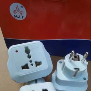 Hut Universal Travel Adapter All In One European And British Style <b>White</b> AC <b>Port</b> 100-240V ABS Material - Product Image 2